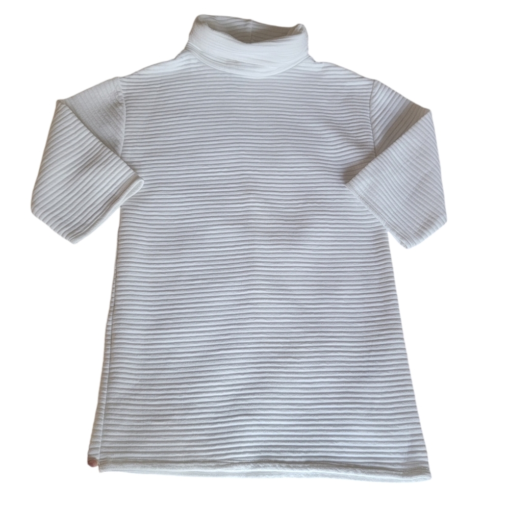 Zara White Ottoman Ribbed Sweater Dress Roll Neck Minimalist Women’s Sma… - Picture 6 of 16